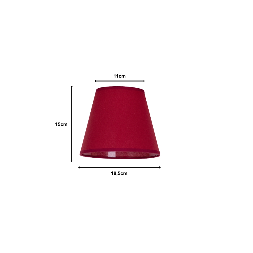 Duolla - Sjenilo za stolnu lampu SOFIA XS E14 pr. 18,5 cm crvena