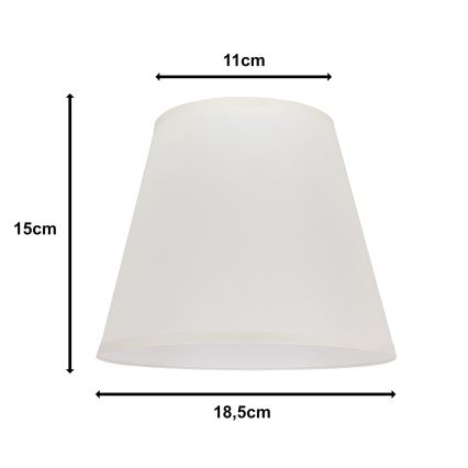 Duolla - Sjenilo za stolnu lampu SOFIA XS E14 pr. 18,5 cm krem