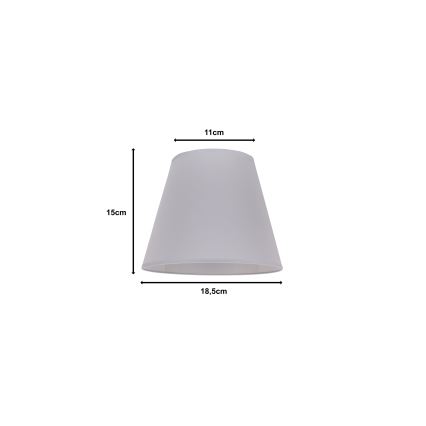 Duolla - Sjenilo za stolnu lampu SOFIA XS E14 pr. 18,5 cm siva