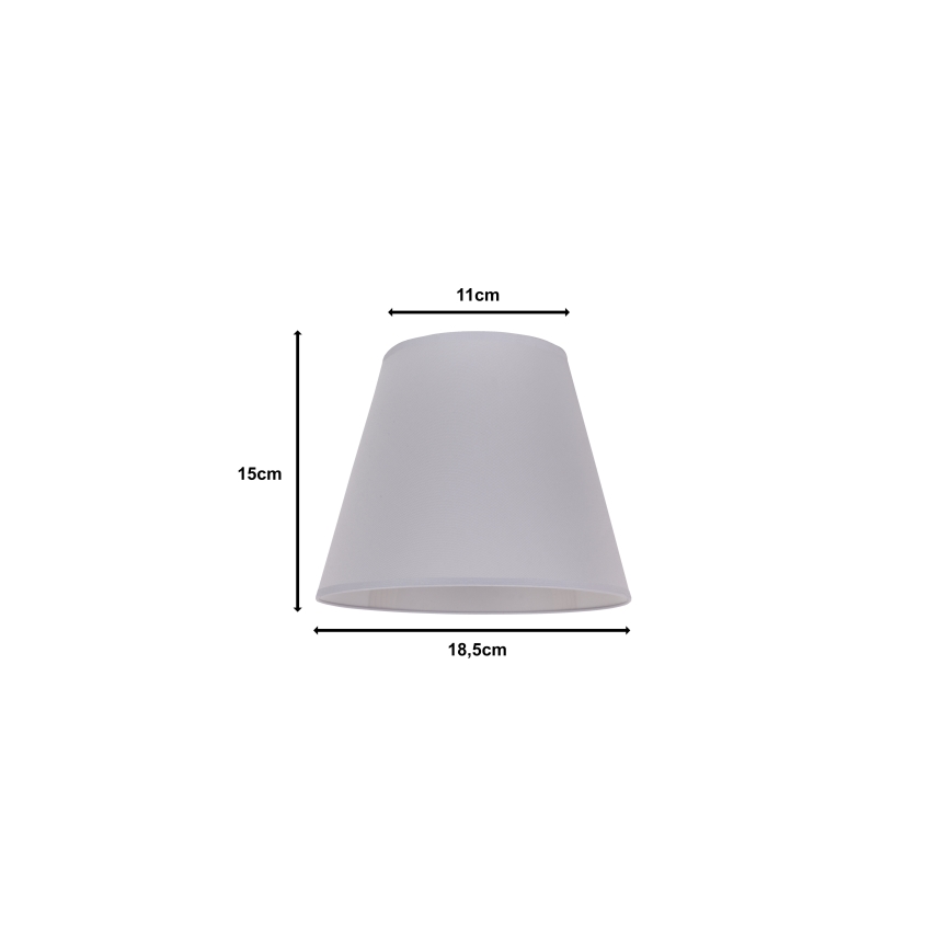 Duolla - Sjenilo za stolnu lampu SOFIA XS E14 pr. 18,5 cm siva