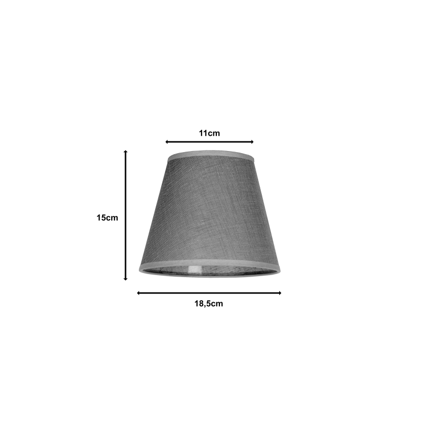Duolla - Sjenilo za stolnu lampu SOFIA XS E14 pr. 18,5 cm siva