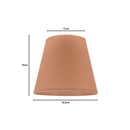 Duolla - Sjenilo za stolnu lampu SOFIA XS E14 pr. 18,5 cm smeđa