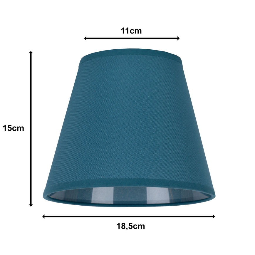 Duolla - Sjenilo za stolnu lampu SOFIA XS E14 pr. 18,5 cm tirkizna