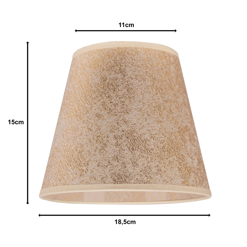Duolla - Sjenilo za stolnu lampu SOFIA XS E14 pr. 18,5 cm zlatna