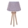 Duolla - Stolna lampa BOUCLE 1xE27/15W/230V pr. 28 cm siva/drvo