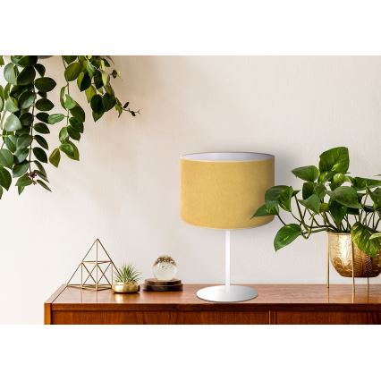 Duolla - Stolna lampa BRISTOL 1xE14/15W/230V pr. 17,5 cm žuta/bijela
