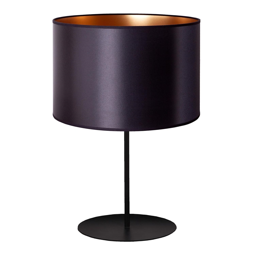 Duolla - Stolna lampa CANNES 1xE14/15W/230V pr. 20 cm crna/bakrena