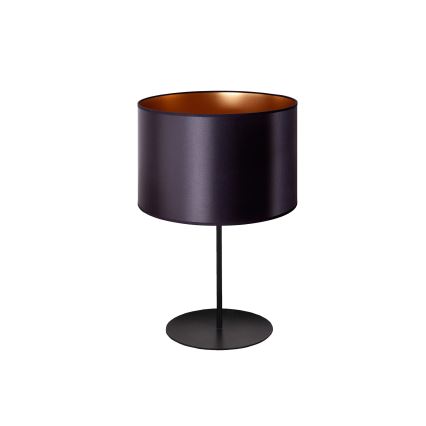 Duolla - Stolna lampa CANNES 1xE14/15W/230V pr. 20 cm crna/bakrena