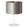 Duolla - Stolna lampa CANNES 1xE14/15W/230V pr. 20 cm srebrna/bakrena/bijela