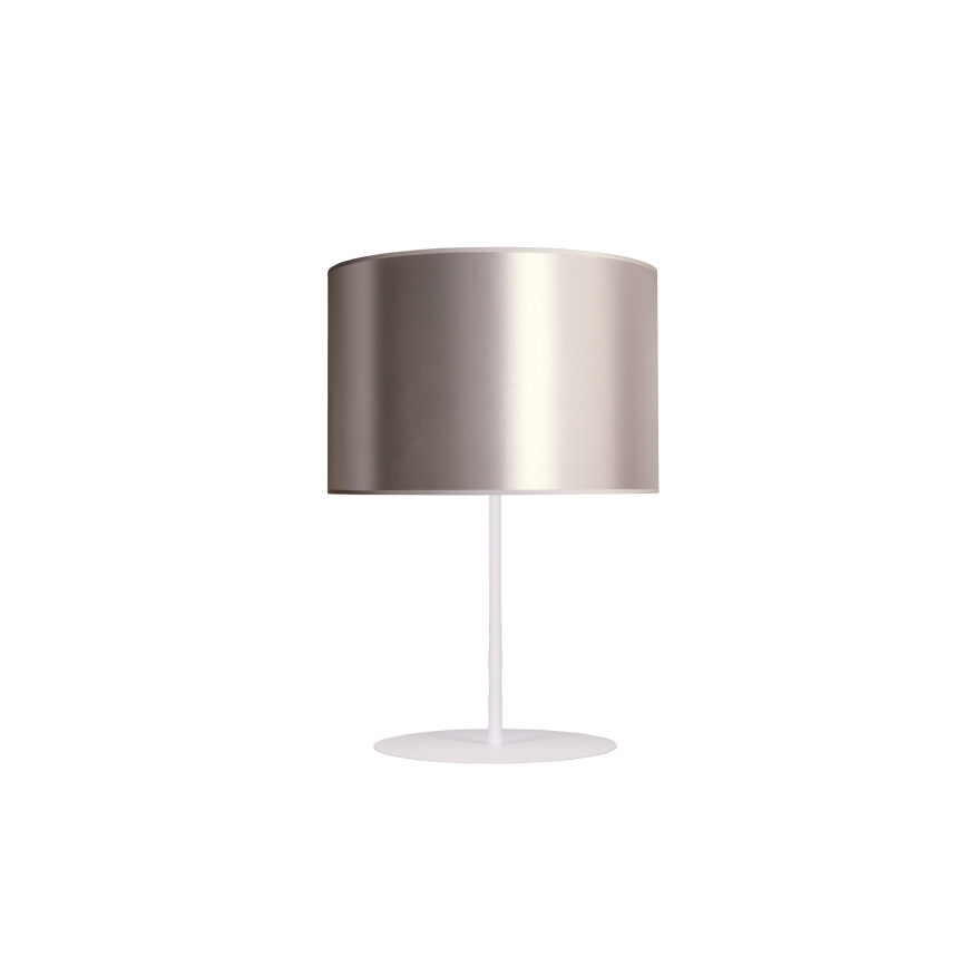 Duolla - Stolna lampa CANNES 1xE14/15W/230V pr. 20 cm srebrna/bakrena/bijela