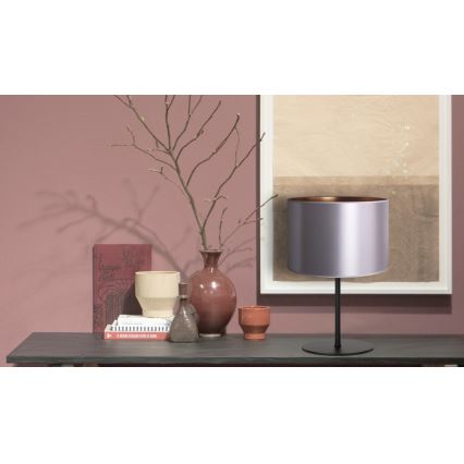 Duolla - Stolna lampa CANNES 1xE14/15W/230V pr. 20 cm srebrna/bakrena/crna