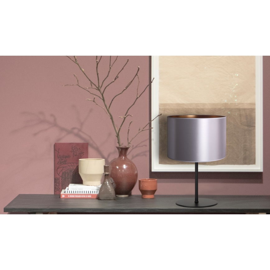 Duolla - Stolna lampa CANNES 1xE14/15W/230V pr. 20 cm srebrna/bakrena/crna
