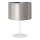 Duolla - Stolna lampa CANNES 1xE14/15W/230V pr. 20 cm srebrna/bijela