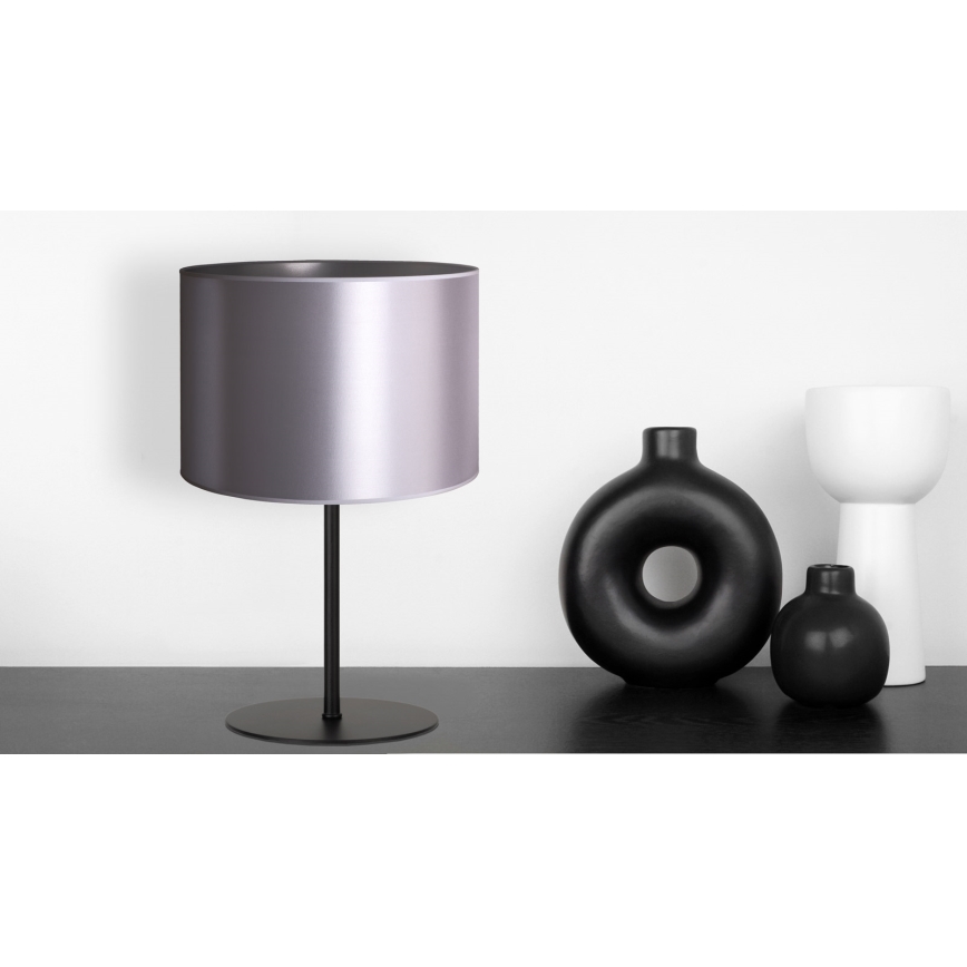 Duolla - Stolna lampa CANNES 1xE14/15W/230V pr. 20 cm srebrna/crna