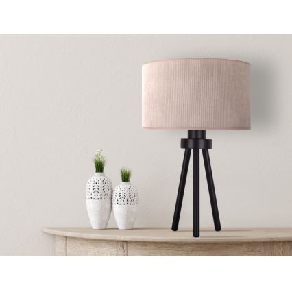 Duolla - Stolna lampa LYON 1xE27/15W/230V pr. 30 cm bež