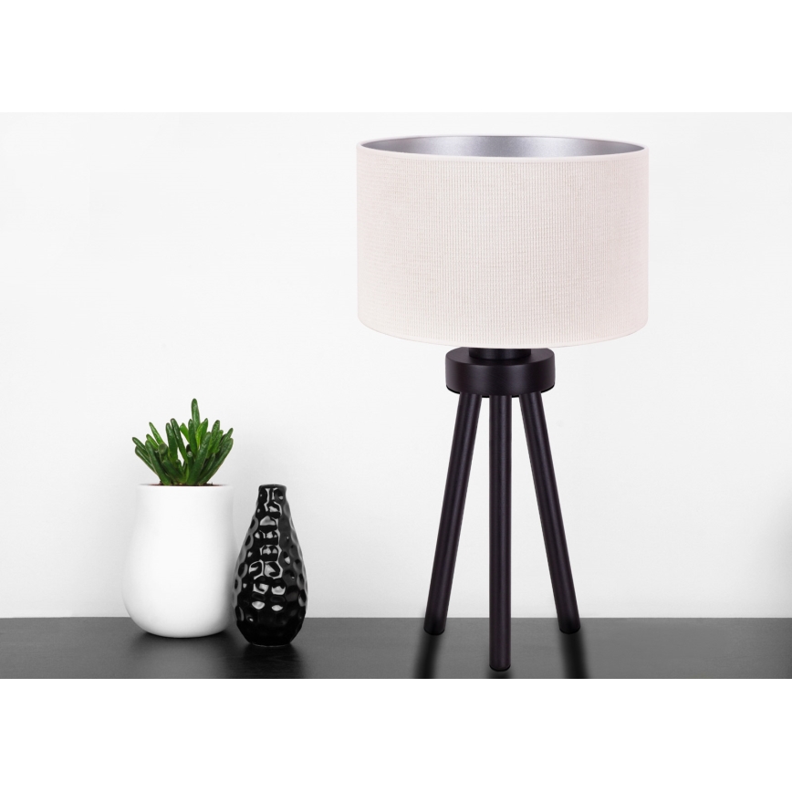 Duolla - Stolna lampa LYON 1xE27/15W/230V pr. 30 cm krem