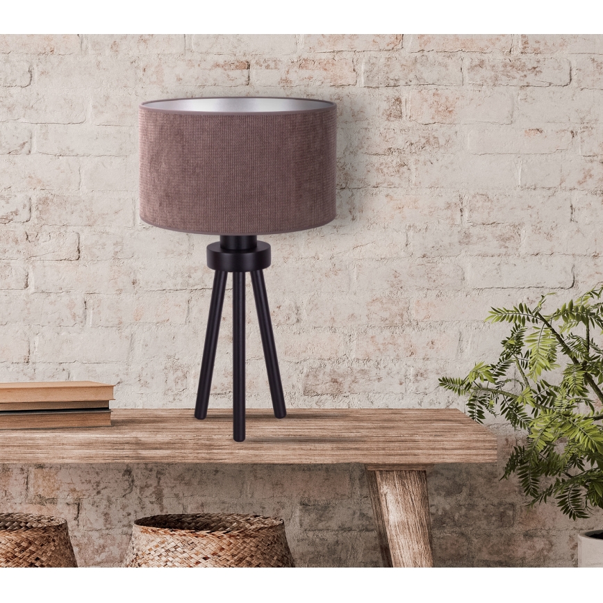 Duolla - Stolna lampa LYON 1xE27/15W/230V pr. 30 cm smeđa