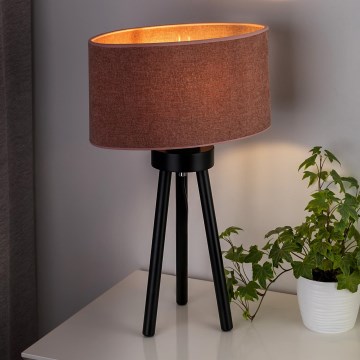 Duolla - Stolna lampa OVAL 1xE27/15W/230V pr. 30 cm ružičasta