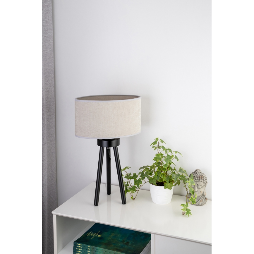 Duolla - Stolna lampa OVAL 1xE27/15W/230V pr. 30 cm siva