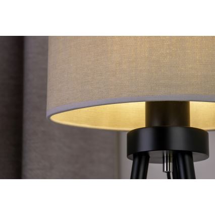 Duolla - Stolna lampa OVAL 1xE27/15W/230V pr. 30 cm siva