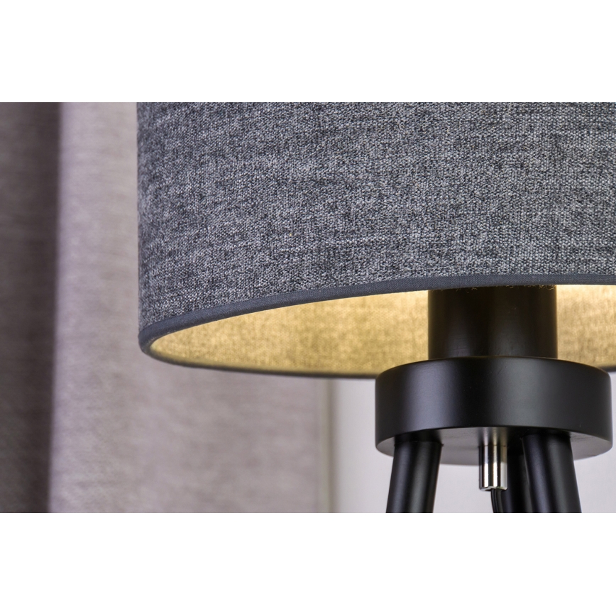 Duolla - Stolna lampa OVAL 1xE27/15W/230V pr. 30 cm siva