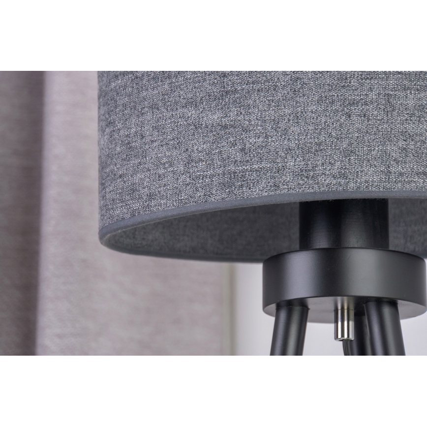 Duolla - Stolna lampa OVAL 1xE27/15W/230V pr. 30 cm siva