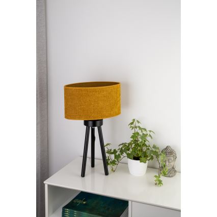 Duolla - Stolna lampa OVAL 1xE27/15W/230V pr. 30 cm smeđa