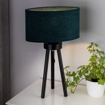 Duolla - Stolna lampa OVAL 1xE27/15W/230V pr. 30 cm zelena