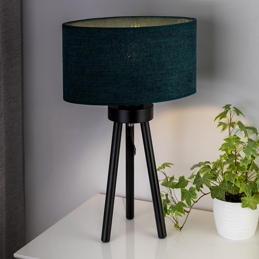 Duolla - Stolna lampa OVAL 1xE27/15W/230V pr. 30 cm zelena