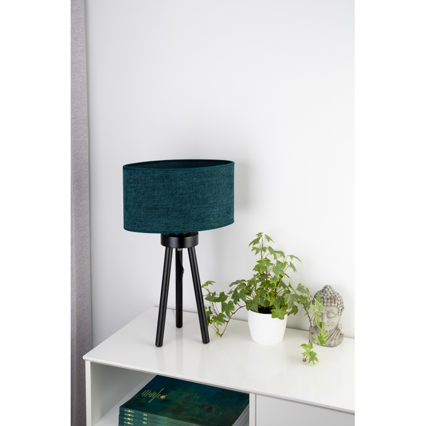 Duolla - Stolna lampa OVAL 1xE27/15W/230V pr. 30 cm zelena