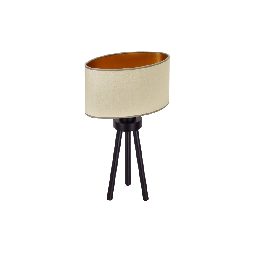 Duolla - Stolna lampa OVAL VEGAN 1xE27/15W/230V pr. 30 cm bež
