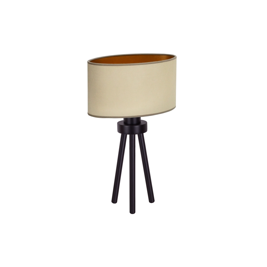 Duolla - Stolna lampa OVAL VEGAN 1xE27/15W/230V pr. 30 cm bež