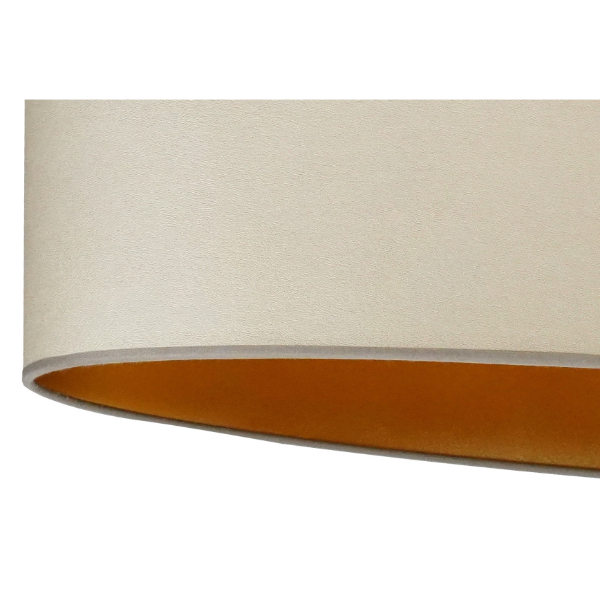 Duolla - Stolna lampa OVAL VEGAN 1xE27/15W/230V pr. 30 cm bež