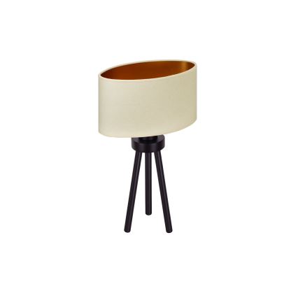 Duolla - Stolna lampa OVAL VEGAN 1xE27/15W/230V pr. 30 cm krem