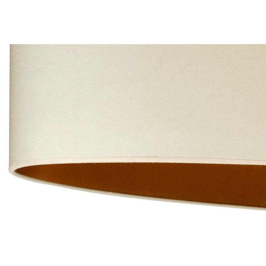 Duolla - Stolna lampa OVAL VEGAN 1xE27/15W/230V pr. 30 cm krem