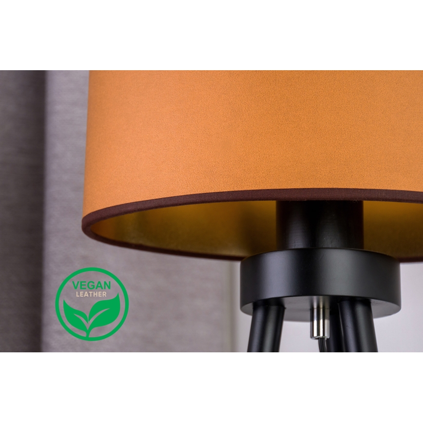 Duolla - Stolna lampa OVAL VEGAN 1xE27/15W/230V pr. 30 cm smeđa