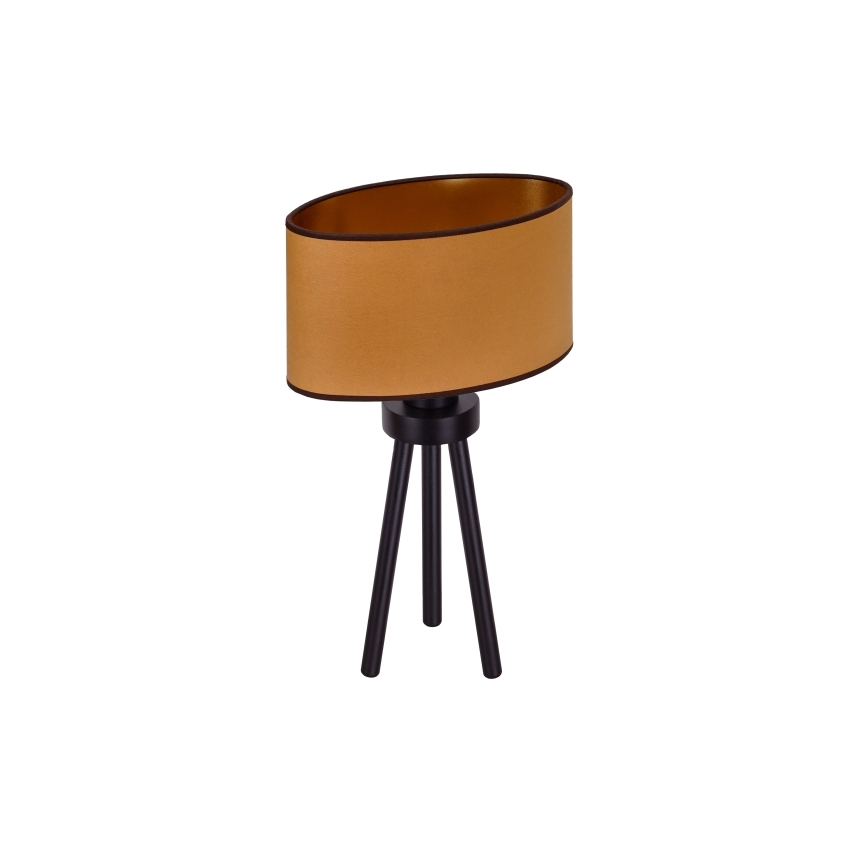 Duolla - Stolna lampa OVAL VEGAN 1xE27/15W/230V pr. 30 cm smeđa