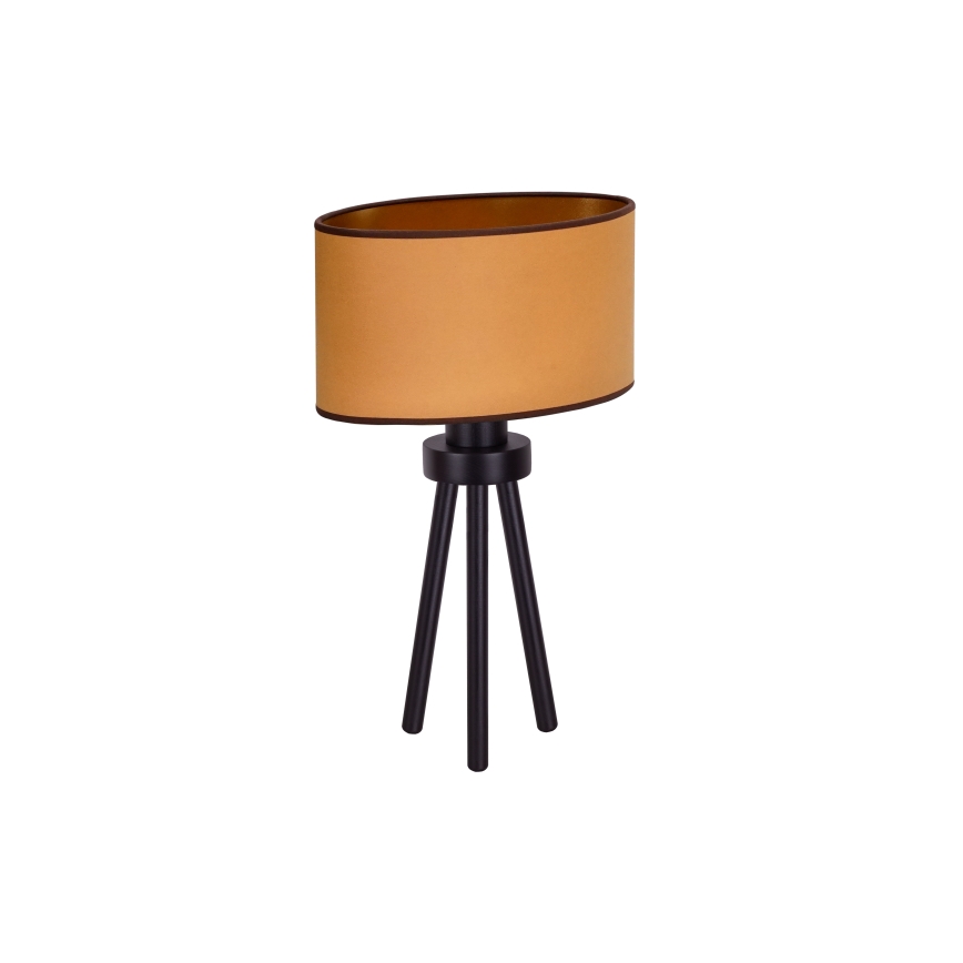 Duolla - Stolna lampa OVAL VEGAN 1xE27/15W/230V pr. 30 cm smeđa