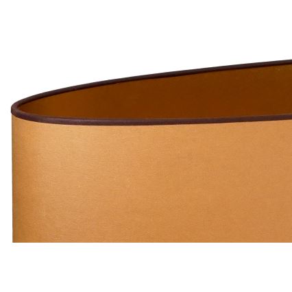 Duolla - Stolna lampa OVAL VEGAN 1xE27/15W/230V pr. 30 cm smeđa