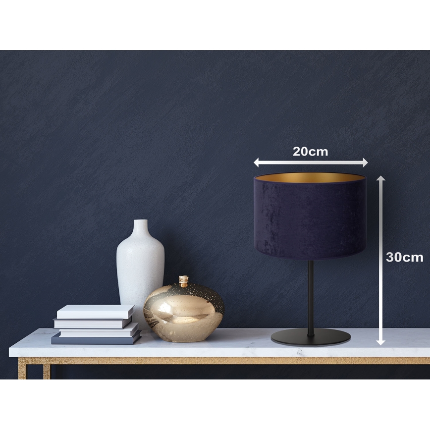 Duolla - Stolna lampa ROLLER 1xE14/15W/230V pr. 20 cm plava/zlatna