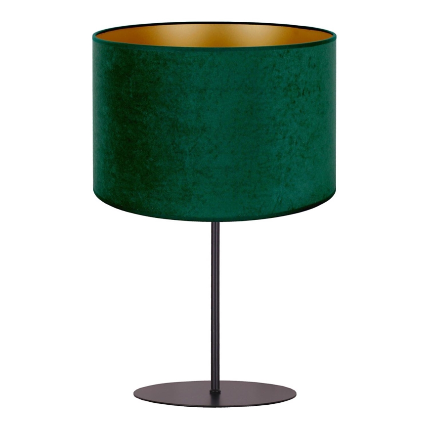 Duolla - Stolna lampa ROLLER 1xE14/15W/230V tamna pr. 20 cm zelena/zlatna