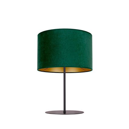 Duolla - Stolna lampa ROLLER 1xE14/15W/230V tamna pr. 20 cm zelena/zlatna