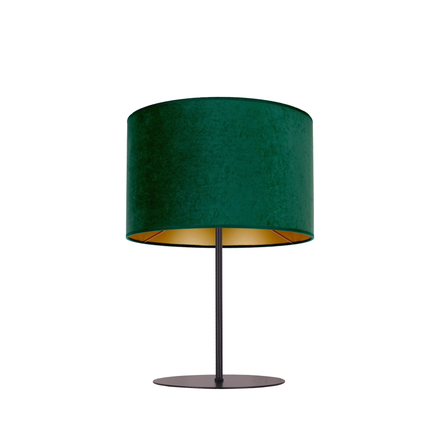 Duolla - Stolna lampa ROLLER 1xE14/15W/230V tamna pr. 20 cm zelena/zlatna