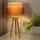 Duolla - Stolna lampa WOOD BOHO 1xE27/15W/230V pr. 25 cm bakrena/smeđa/bež