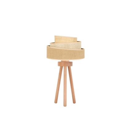 Duolla - Stolna lampa YUTE TRIO 1xE27/15W/230V pr. 25 cm smeđa/siva/bež