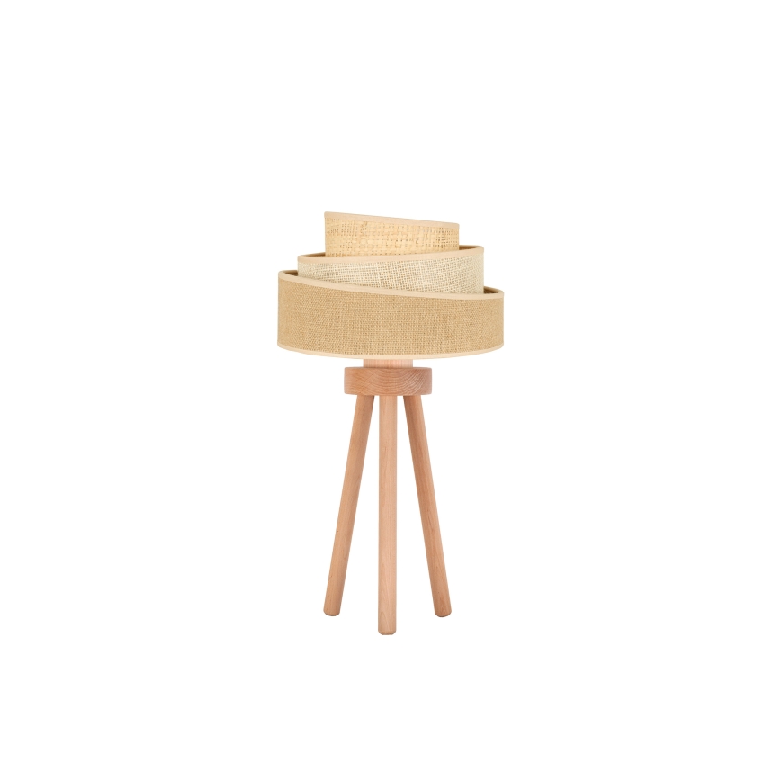 Duolla - Stolna lampa YUTE TRIO 1xE27/15W/230V pr. 25 cm smeđa/siva/bež