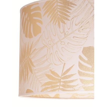 Duolla - Stropna svjetiljka ARECA 1xE27/40W/230V pr. 45 cm mesing/bijela