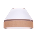 Duolla - Stropna svjetiljka AVIGNON 1xE27/15W/230V pr. 50 cm bijela/smeđa
