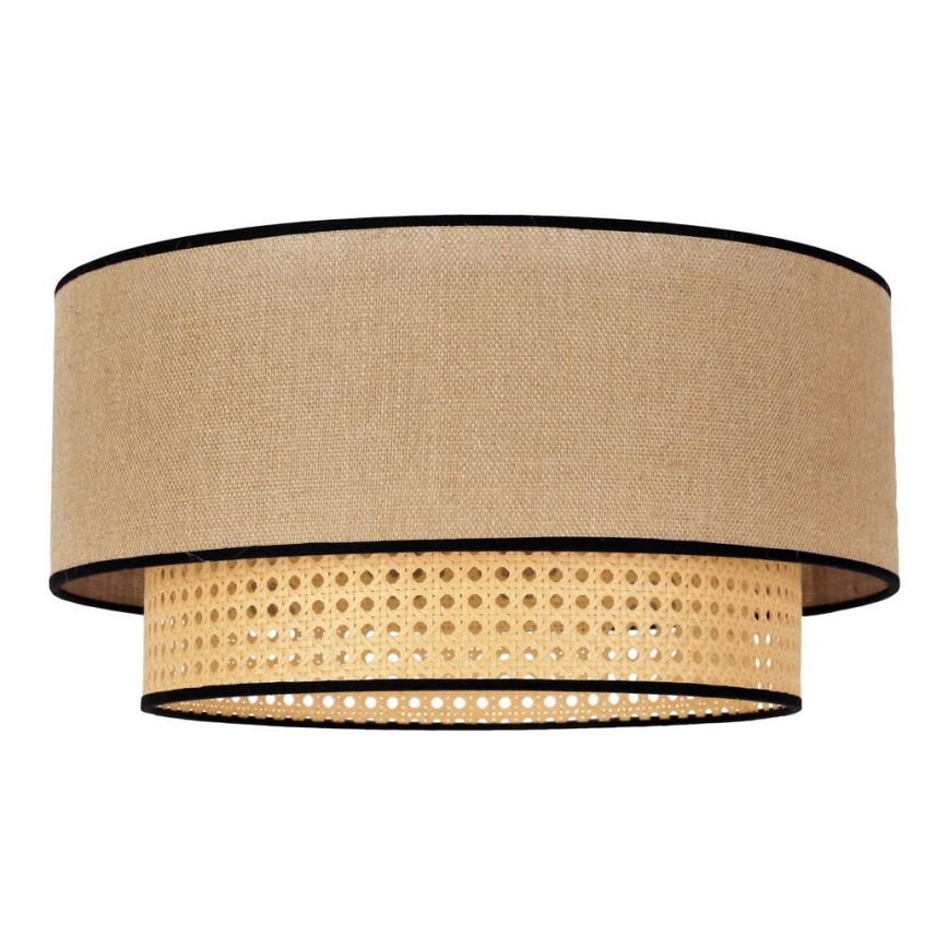 Duolla - Stropna svjetiljka BOHO 1xE27/15W/230V pr. 45 cm bež/ratan