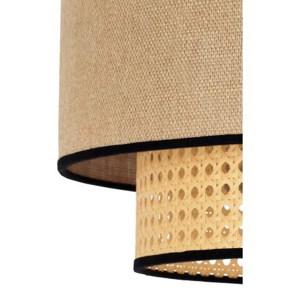Duolla - Stropna svjetiljka BOHO 1xE27/15W/230V pr. 45 cm bež/ratan